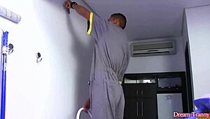 Does slutty tgirl Nicolly Pantoja rail you before ass fucking?