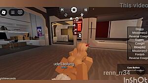 Blonde Gets Fucked by Catboy in Roblox