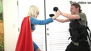 Skye Blue as Supergirl faces destruction in high definition