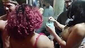 gave deliciously to friend's well-endowed husband, took all cum in front of her