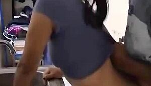 Wow, This Hot Mexican Amateur Gets Fucked While Washing Dishes!