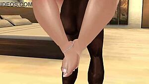 bimbo snowbunny gets pounded by a bbc imvu