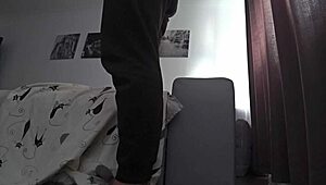 Cheating wife fucks her friend while husband is at work, getting anal and assfucking in taboo russian scene.