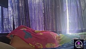 waking up to fingering or riding? colombian couple's morning