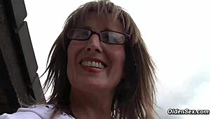 German housewife masturbates solo in pantyhose, want to see?