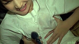 Caught the amateur Japanese cosplay girl Saya-I exposing her pussy in POV on the online app, part 01