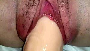 whore wife takes huge dick while gagging