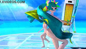 Hatsune Miku and Rin in Project Diva Nude Mod Full Nude Version