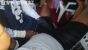 African Hot Nanny Plays With Boss's Black Dick