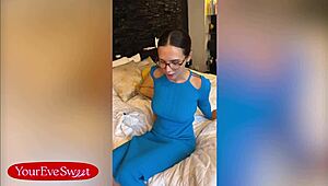 Eve Sweet Plays With Her WET PUSSY In Glasses