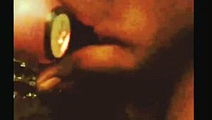 Watch as she squirts gushily with her favorite toy