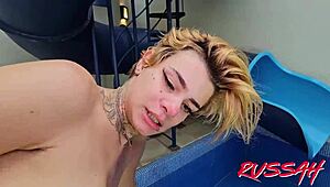 Ed Junior pounds my ass with his huge cock