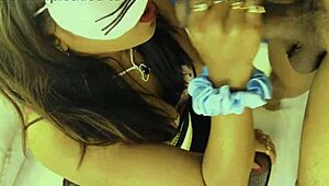 university girl blowjob in friends house