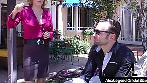 alex legend rides hard! watch him fuck that big pussy in stockings!