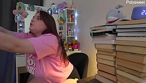 Russian actress shoots solo backstage video 😏