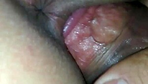 Gozando no cuzinho while bent over in doggystyle