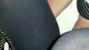 whore wife takes huge dick while gagging