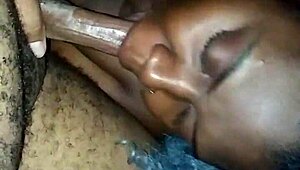 Just keep sucking my monster black cock, boss, it's so big and ebony!