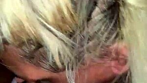 mature latina slut deepthroats big black cock in interracial sucking session