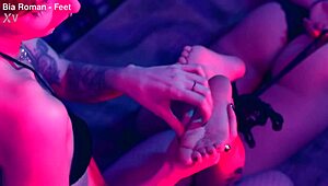 Small feet tickling submission domination