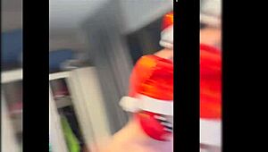 i joined 18yo asian teen's wild xmas gangbang with roommates