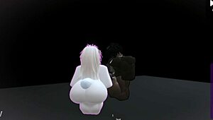 Masturbating huge dick in front of cheating slut