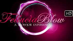 Seductive blowjob blonde milf with swallow facial