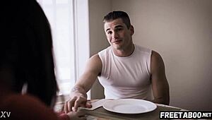 Twisted stepsiblings share Chanel Preston and Evelyn Claire in full scene