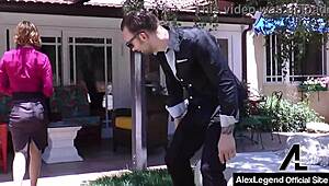 alex legend rides hard! watch him fuck that big pussy in stockings!