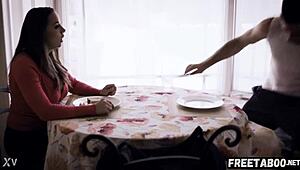 Twisted stepsiblings share Chanel Preston and Evelyn Claire in full scene