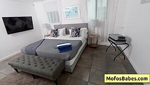 lovely teen 18+ brunette with nice natural big boobs banged from behind in bathroom - gaby ortega jmac