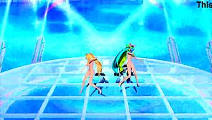 Hatsune Miku and Rin in Project Diva Nude Mod Full Nude Version