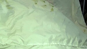 Three university students masturbate under the blanket to avoid getting caught