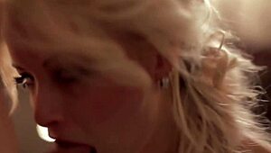 Seductive blowjob blonde milf with swallow facial