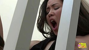 After Washing Sex Toys In The Sink She Masturbates With Dildo