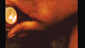 Watch as she squirts gushily with her favorite toy