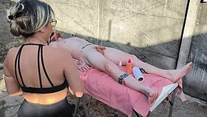 massage turns into wet pussy fucking