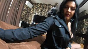 A great gift for st valentin- blow-job fuck and lot of cum on my long fur hooded downjacket 245 - preview