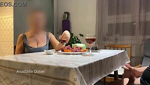 My Husband Jerks Hidden Under Table In Front Of Step Mom During Talk