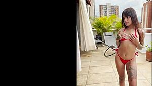 michy perez - how to handle big white cock latina casting?