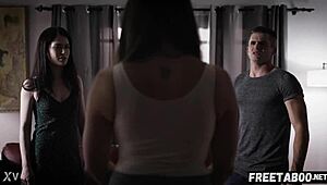 Twisted stepsiblings share Chanel Preston and Evelyn Claire in full scene