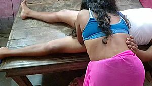Indian village bhabhi pounded hard by boss