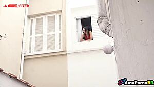 土曜午後家で18+茶髪娘と禁断アナルファック！