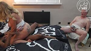 sugar daddy cuckold with old young interracial vibes