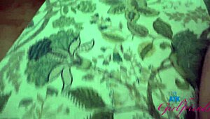 Sweet innocent nurse Lilly Bell creams from licking, then takes cock deep POV.