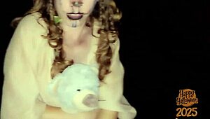 wifebucket's demon pixie gets homemade halloween pounding from huge outdoor cock