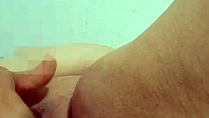 abuela playing with her big carrot in the bedroom