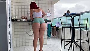 Hired maid got horny for me 😈