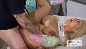 i'm a big-titted hoe amber alena workin my huge pair to milk a massive dick