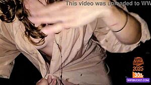 wifebucket's demon pixie gets homemade halloween pounding from huge outdoor cock